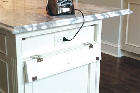 shallow electrical box for kitchen island|kitchen island electrical outlet ideas.